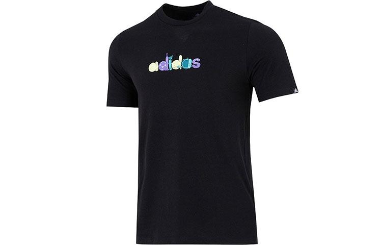 

Adidas Remoji T Shirts Men s Black Crew Neck Moderate Straight Fit HE4833 S