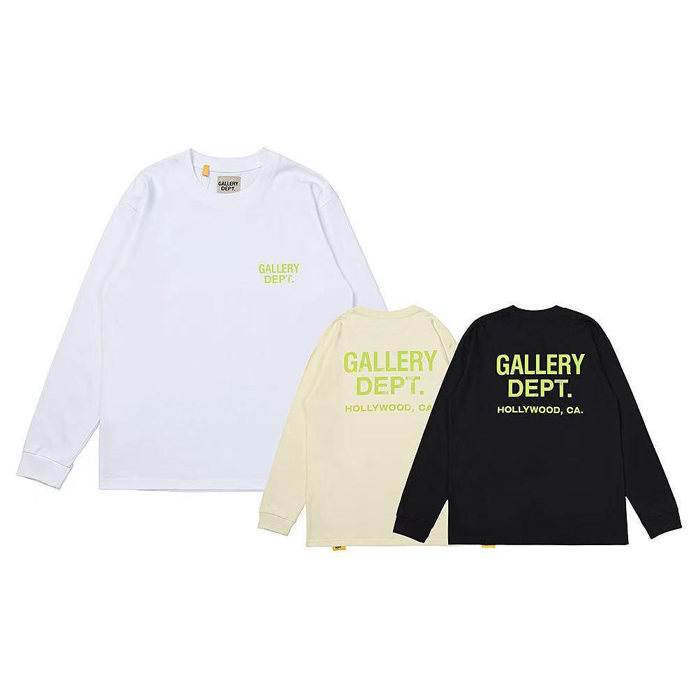 UrbanEdge Gallery Dept Hart Letter Slogan Lange Mouwen T-shirt - Trendy Stijl voor Mannen Extra Large
