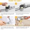 New Stainless Steel Garlic Press Portable Anti-Slip Ginger Squeezer Hand Squeeze Operation Garlic Crusher Kitchen Use