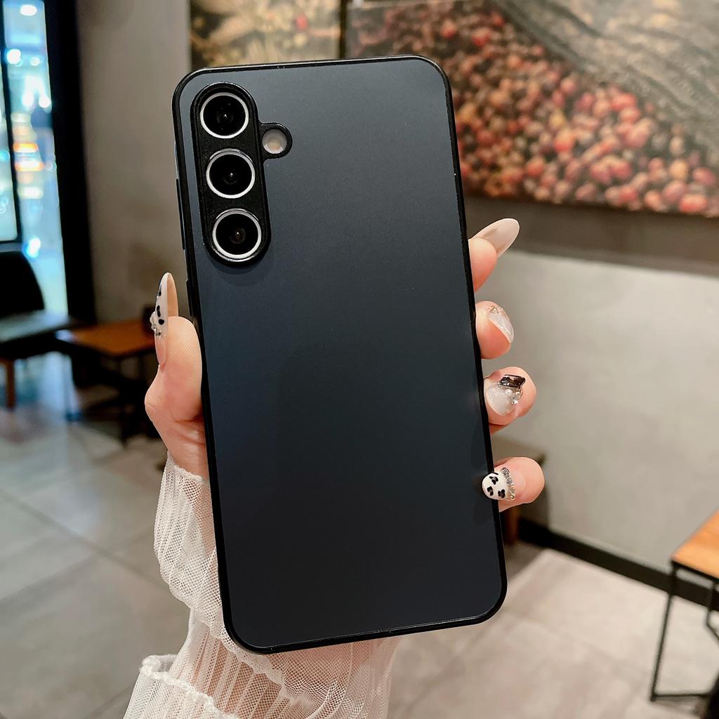 Luxury AG Matte Tempered Glass Case For Samsung S25 S24 S23 FE S22 S21 Ultra Plus A55 A54 A53 A52 A14 A72 A71 Note 10 20 Cover