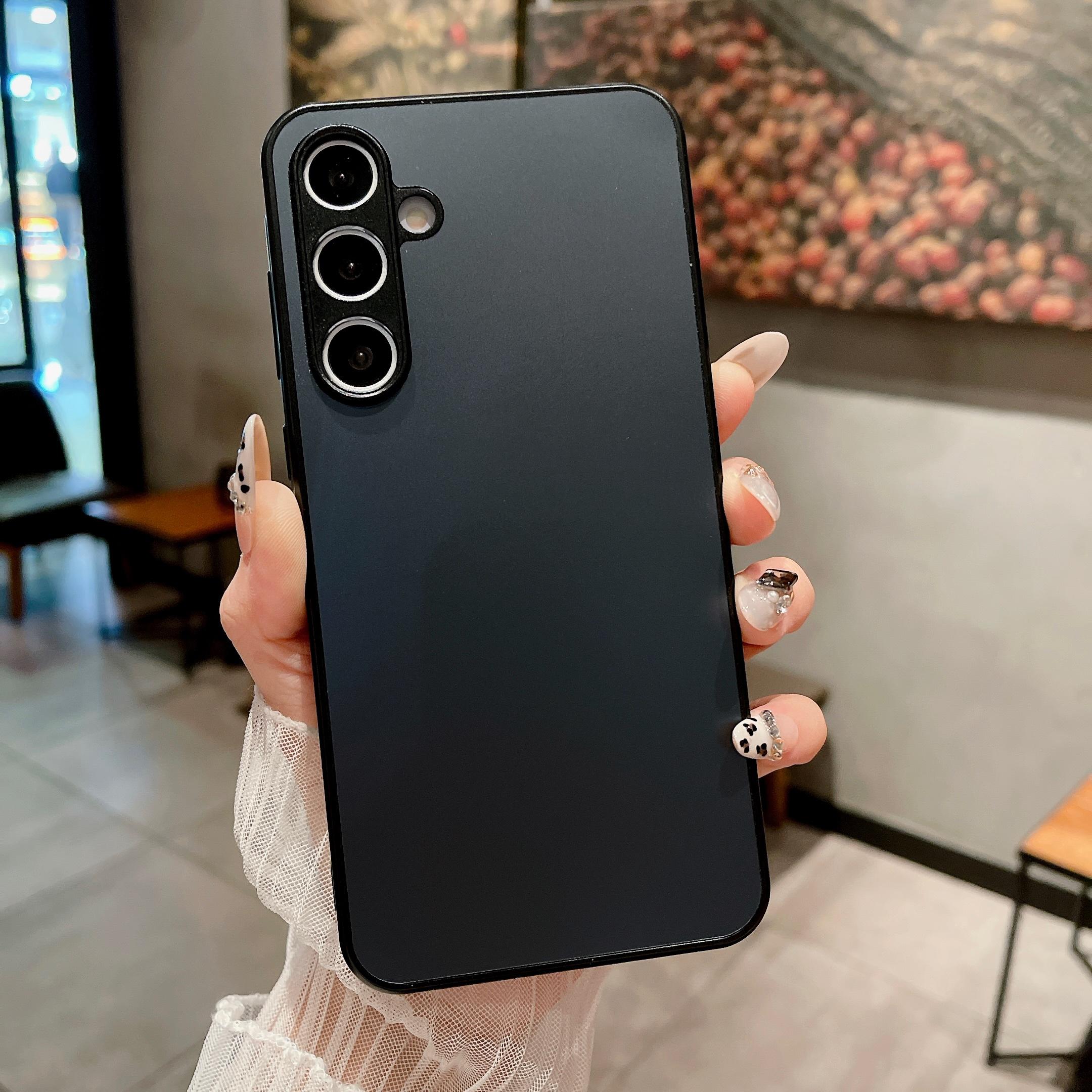 

AG Матовий Ударостійкий Скляний Чохол Для Samsung S25 Edge S24 FE S23 S22 S21 S20 FE Note 10 Plus 20 Ultra A55 A54 Ударостійкий Чохол Galaxy A31