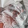 Summer Retro Embroidered Puff Sleeve A-line White Dress