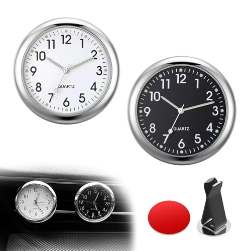 

Часы для автомобиля UrbanPulse, Часы на приборную панель автомобиля, Высокоточные многофункциональные автомобильные кварцевые часы для крепления на клипсе для дефлектора и на клейкой основе, Высокоточные мини-кварцевые часы для автомобиля