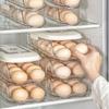Transparent Refrigerator Egg Storage Box Large Capacity Large Egg Holder  for Home