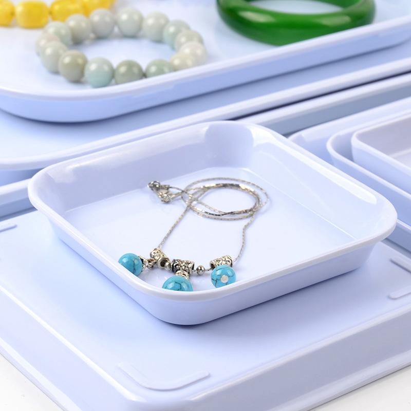 

10cm x 10cm Plate For Jewelry Beads Display Plastic Tray