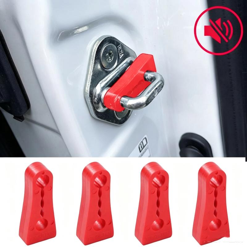 4Pcs Universal Car Door Lock Damper Buffer For Deadener Seal Shock-Absorbing 2004 2020 2023 2024