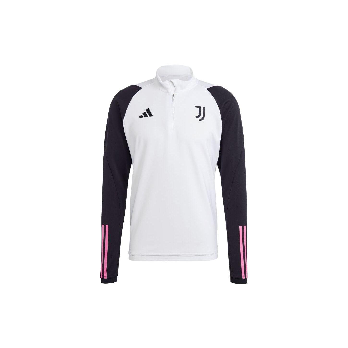 

Adidas Logo Striped Pullover Retro Long Sleeve Football Shirt 23/24 Season Juventus Men Tops White HZ5051 XL