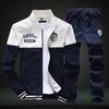 Men's Spring And Autumn Casual Sports Suit Fashion Teen Student Stand Collar Baseball Uniform Men's Two-piece Set
