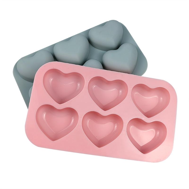 1 Stück Valentinstag Herz Silikon Backform Liebe Schokolade Süßigkeiten Keks Eisform Niedliche Geschenke Seife Kerzen Herstellung Set