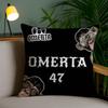 O-Omerta Maes Pillow Case Office Sofa Dorm Chair Back Short Plush Double-sided Printing Home  Cushion Cover