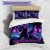 3PC Custom Name Purple Dragon Fantasy Art Bedding Set Duvet Cover Closure Includes 1 Duvet Cover & 2 Pillowcases for Bedroom