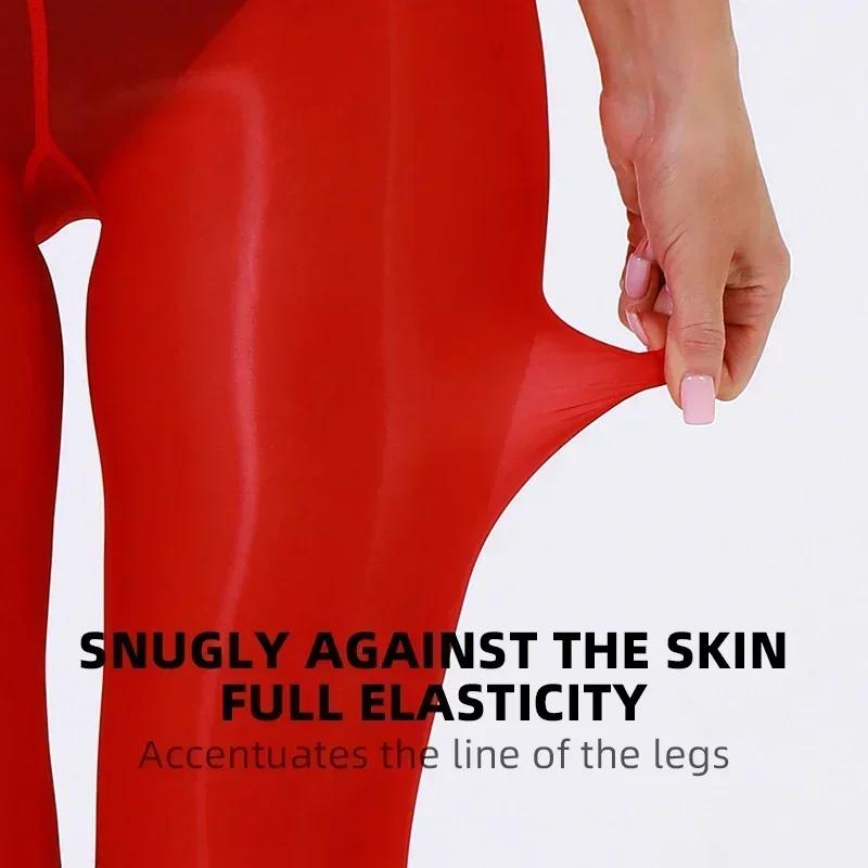 Kave Colored Tight Plus Size Smooth Tights 100% Horseoil Added Thin Stocking Shiny Pantyhose Durable Sheer Women Tights