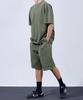 TOPBOY Heavy Duty Pigment One-Pleat Bermuda Pants Light Khaki