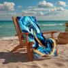 Custom Name Ultra-Soft Beach Towel with Dragon Theme,Ideal for Pool - Camping, Diving - Perfect Travel Essential, Vibrant Beach Towel.