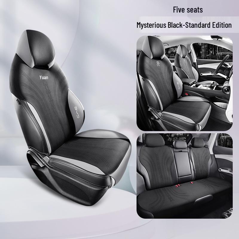 BYD Yuan PLUS Suede Car Seat Cushion, Half-Pack Perforated Design