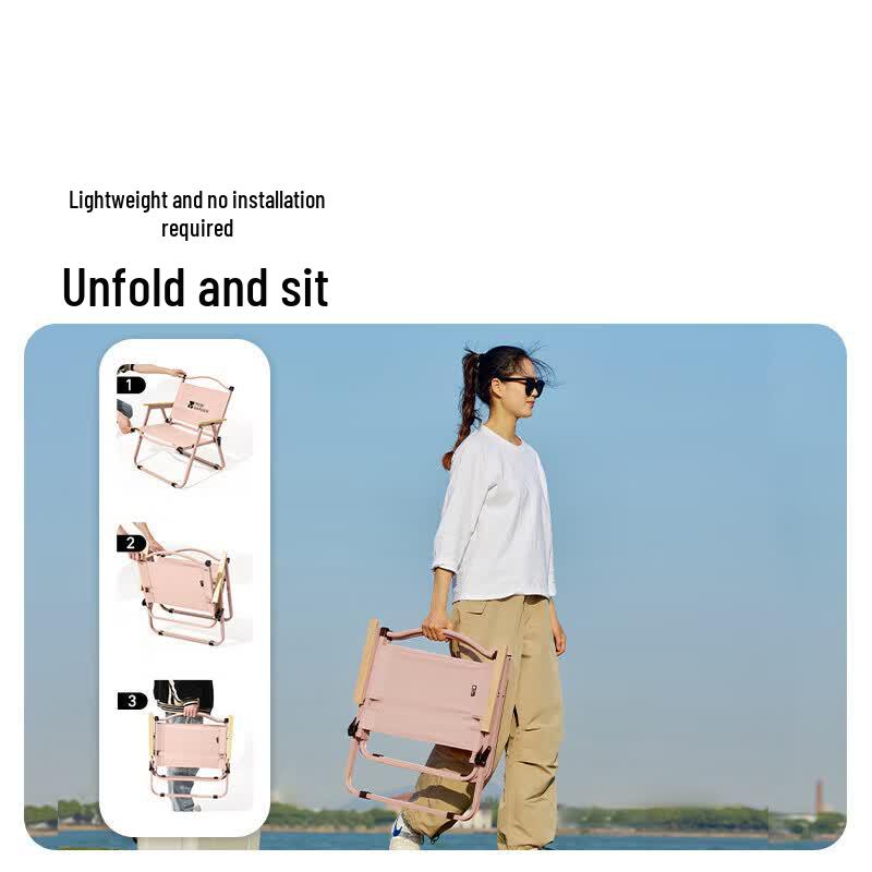 MOBIGARDEN Low-Back Outdoor Folding Chair