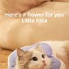 Pet Collar Adjustable Anti-Bite Surgery Wound Healing Pet Protective Collars Cute Flower Shape Cat Beauty Head Cover
