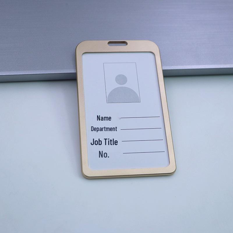 Aluminum Alloy ID Card Holder with Lanyard