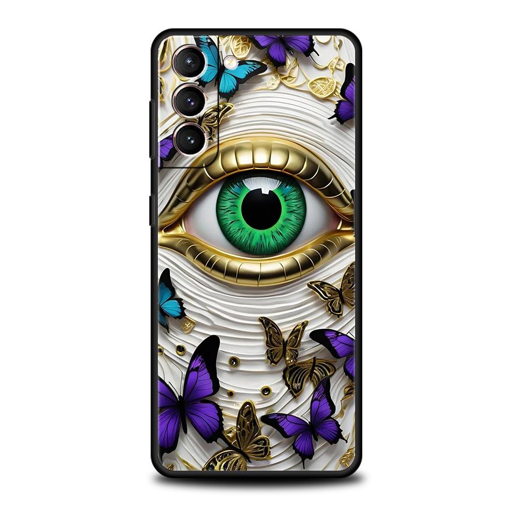 Fashion Eyelashes Eyes Phone Case for Samsung Galaxy S26 S25 S24 S23 S22 S20 S21 FE Ultra S25 Edge Plus 5G Soft TPU Cover Capas