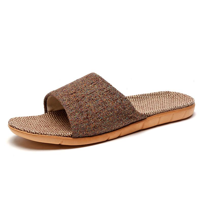 EVA Women's Linen Slippers Home Indoor Non-slip Couple Slippers Wear-resistant Men's Sandal Slippers