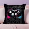 Colorful Graffiti Game Gamepad Pillow Case  Ultra Soft Skin Friendly Fabric Cloud Like Comfort & Concealed Zipper