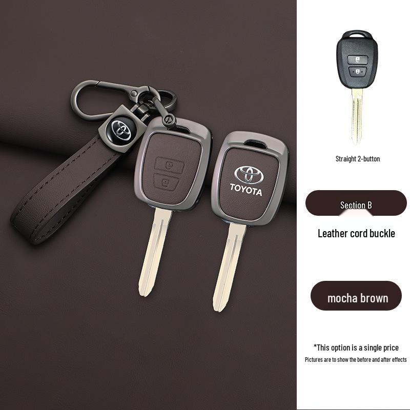 Metal Shell Key Case for Toyota FJ Cruiser, Old Model RAV4, Prado, and Land Cruiser