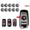 14mm 3D Badge Car Key Remote Control Emblem Stickers Decor Decal For Honda Civic CRV Odyssey Mugen Fit Accord Jazz Accessories CB0
