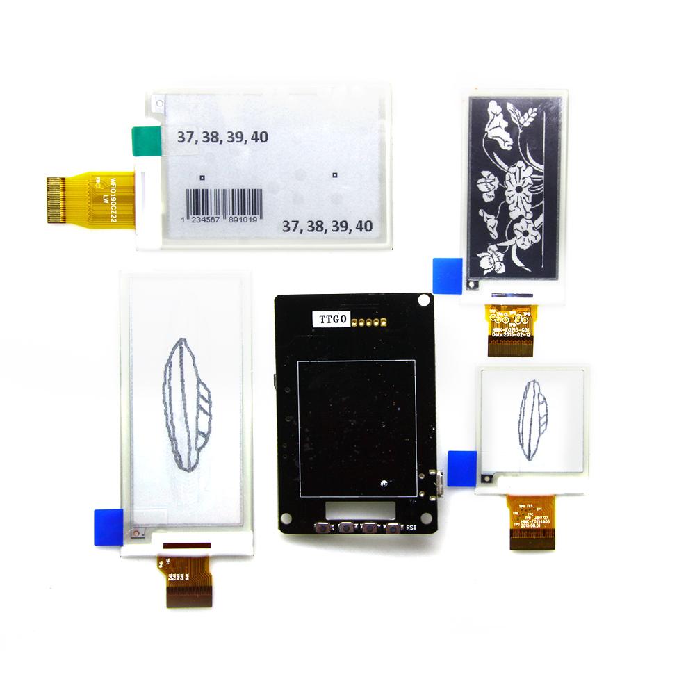 Multi-Size Color E-Ink Module (1.54"/2.13"/2.9") - No Backlight, SPI Communication with Arduino/MCU 32 Dev Resources