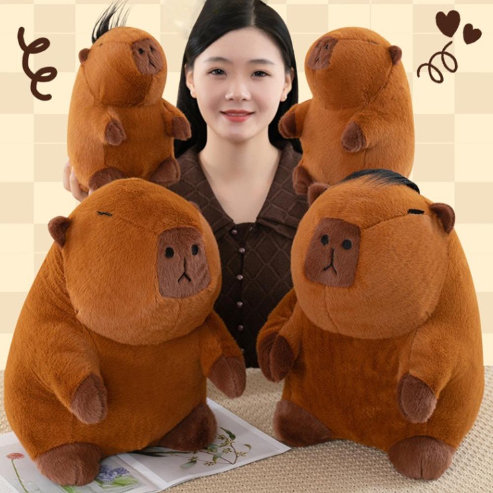 Soft Capybara Plush Toy Cartoon Capybara Plush Doll Capibara Anime Fluffty Toy  Home Decor