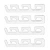 6 Rod Fishing Rod Holder Wall Ceiling Storage Rack Horizontal Rod Stand for Garage, Cabin, Basement Fishing Accessory