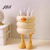 Unique Pen Stand Holder Cartoon Style Ice Cream Duck Shape Stationery Storage Organizer Large Capacity Office School Supplies