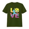 Softball T Shirt for Girls Love vintage Washed homme designer clothes Soft Top For Everyday Wear Stylish Comfortable Stretched