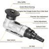 130000 U/min Mini-Pneumatik-Anfasmaschine 45-Grad-Bogen-Hand-Abschrägungsschneidemaschine zum Metallbeschneiden