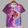 Frozen Elsa Princess 3D T-shirt Casual Boys and Girls Children's Cartoon Top 2026 Summer Edition