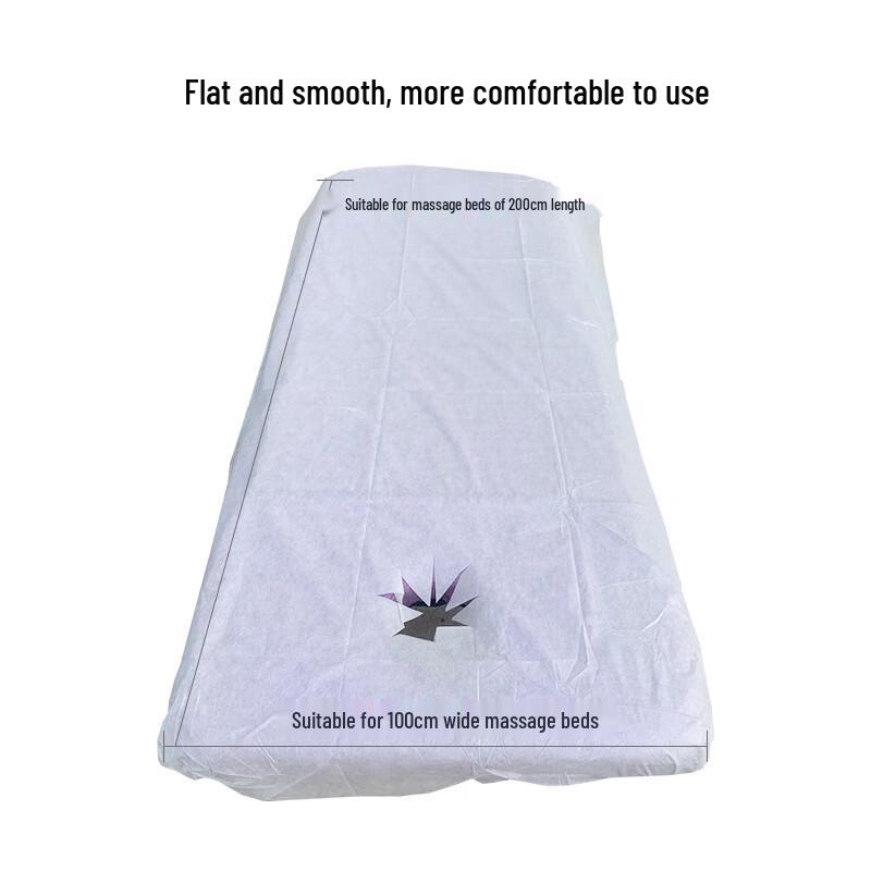 Disposable Waterproof Massage Bed Sheet with Face Hole