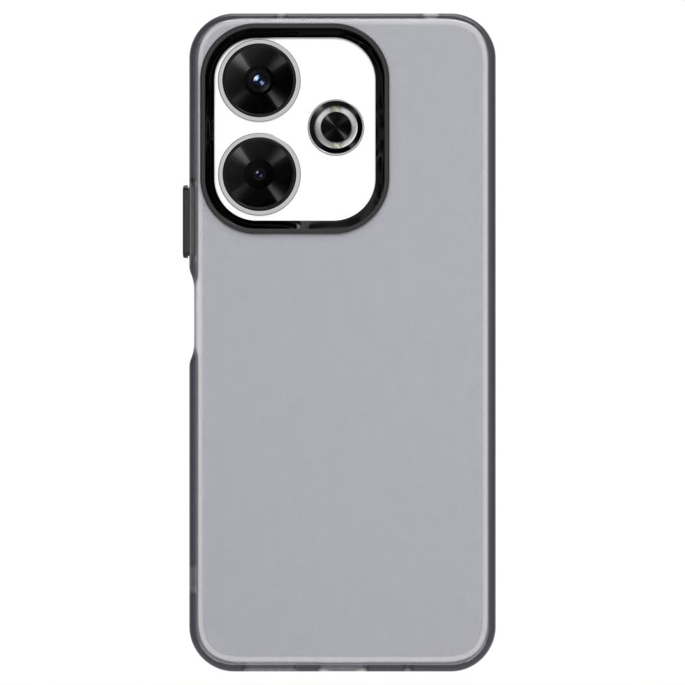 

Матовый чехол для Xiaomi Poco F6 Чехол Poco F6 Fundas Накладка Coque Матовый Полупрозрачный ПК Конфетный цвет Задний бампер для телефона Poco F6 For Poco F6 чёрный