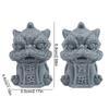Artwork Awakening Lion Ornament Artificial Stone Lion Mascot Statue  Tea Pet