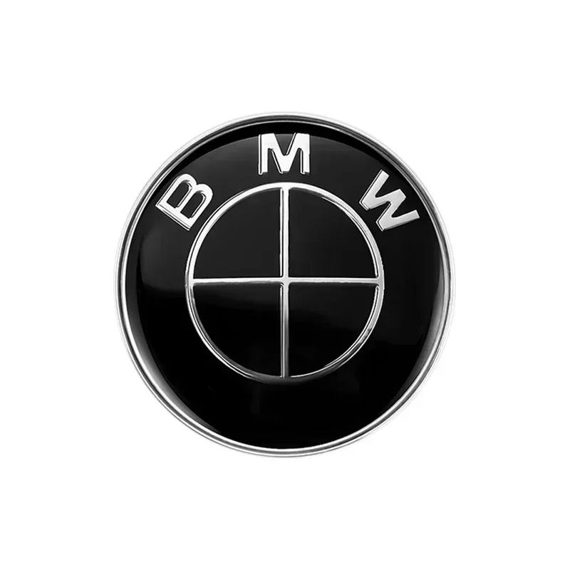 

1 шт. 78 мм Задній значок-емблема багажника для BMW 51141970248 E53 E66 2 штифта Срібляста основа Алюмінієва наліпка Синьо-білі Аксесуари