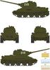 Bronco Models 1/32 Scale Soviet T-34/85 Medium Tank, Korean People's Hero No. 215, Plastic Model Kit CBM3201