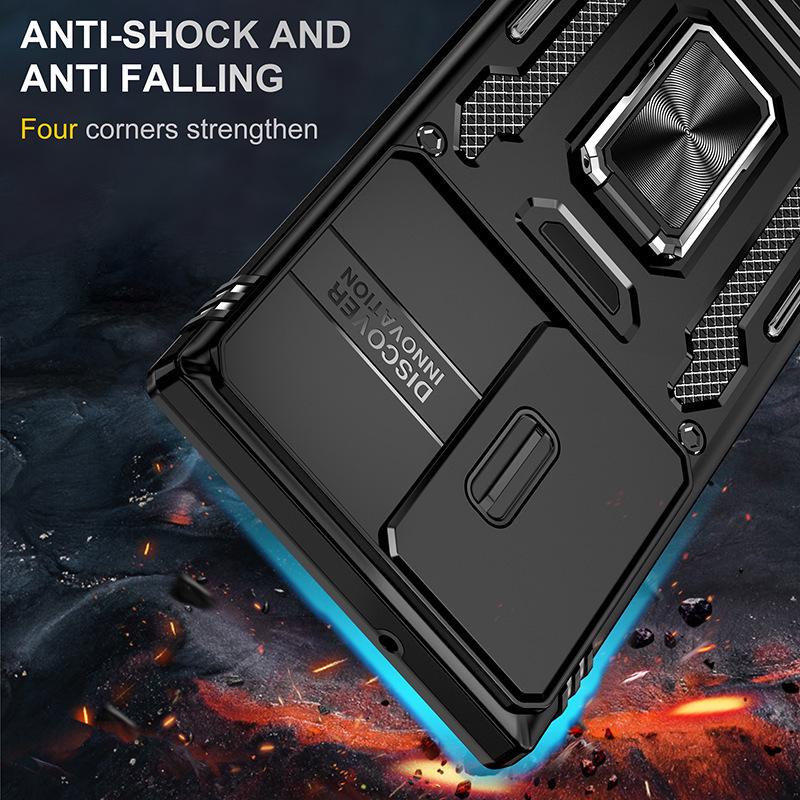 Custodia per telefono Samsung S25 Ultra: Design Finestra a Copertura Totale per S24 Ultra, S23 FE, Custodia Protettiva Anti-Caduta S22