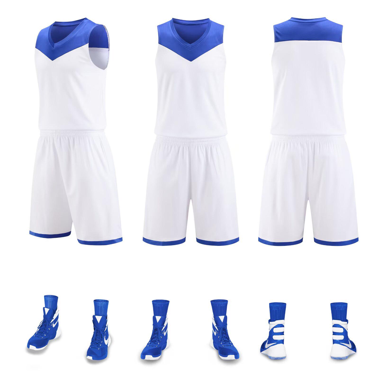 

Детская баскетбольная майка летний комплект для мальчиков и девочек - быстросохнущая тренировочная форма S for 135–145 cm белый