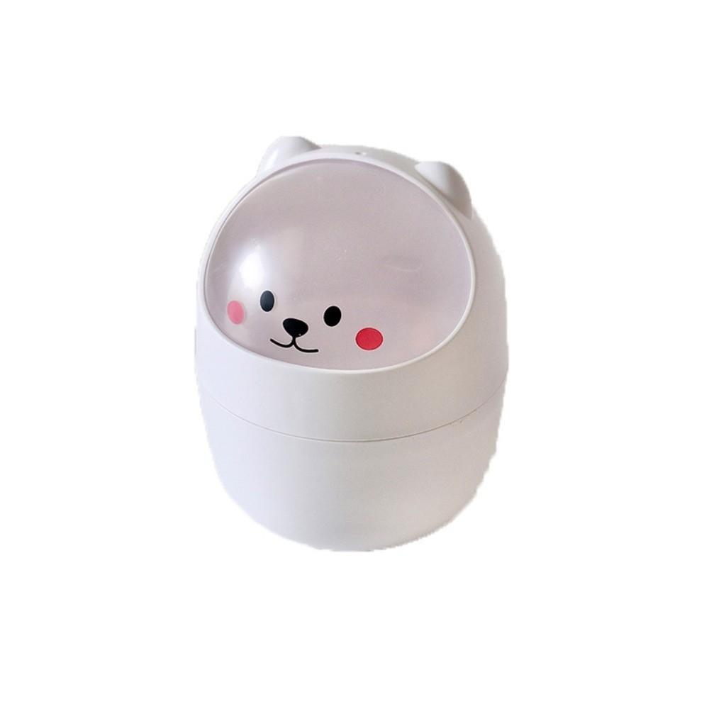 Flip Lid Wastebasket with Lid Waterproof Small Garbage Can  Workers in the workplace