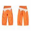 Dopamine wears orange stacked loose paratrooper overalls female hottie versatile drape casual wide-leg pants