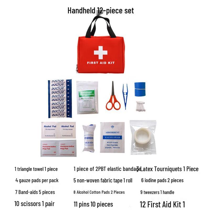 Aideway Portable Outdoor & Travel First Aid Kit