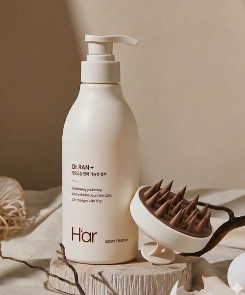 [Hair Loss Relief] Dr. Lan Egg-Derived Protein Shampoo 500ml 1 Box (+ Free Gift: Scalp Brush)