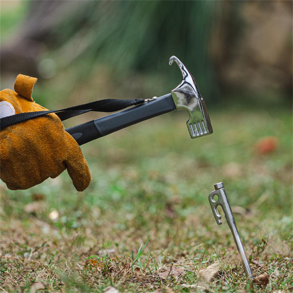 Carbon Steel Tent Hammer With Ergonomic Handle And Lightweight Design For Outdoor Camping