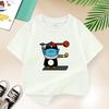 Dragon Ball Summer White Childrens Letter AW Printed Short Sleeve TShirt for Boys and Girls Cute Casual Tee Suitable As AGift