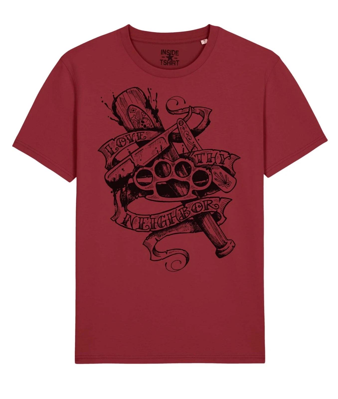 Love Your Neighbors Tattoo Love Thy Neighbor Hooligans T-Shirt Unisex XL