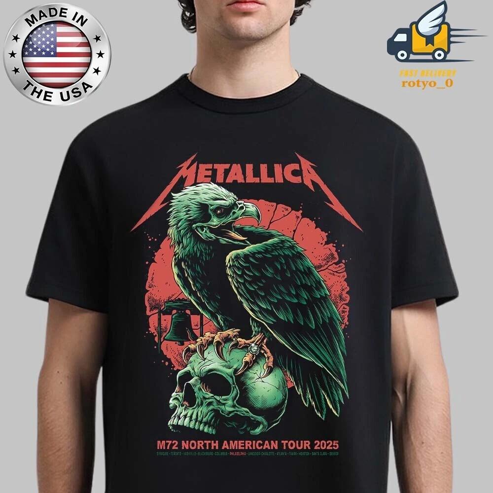 

Reprint Metallica 72 Seasons 2025 Tour Poster Art Philly All Sizes Unisex T-Shirt XXXXL