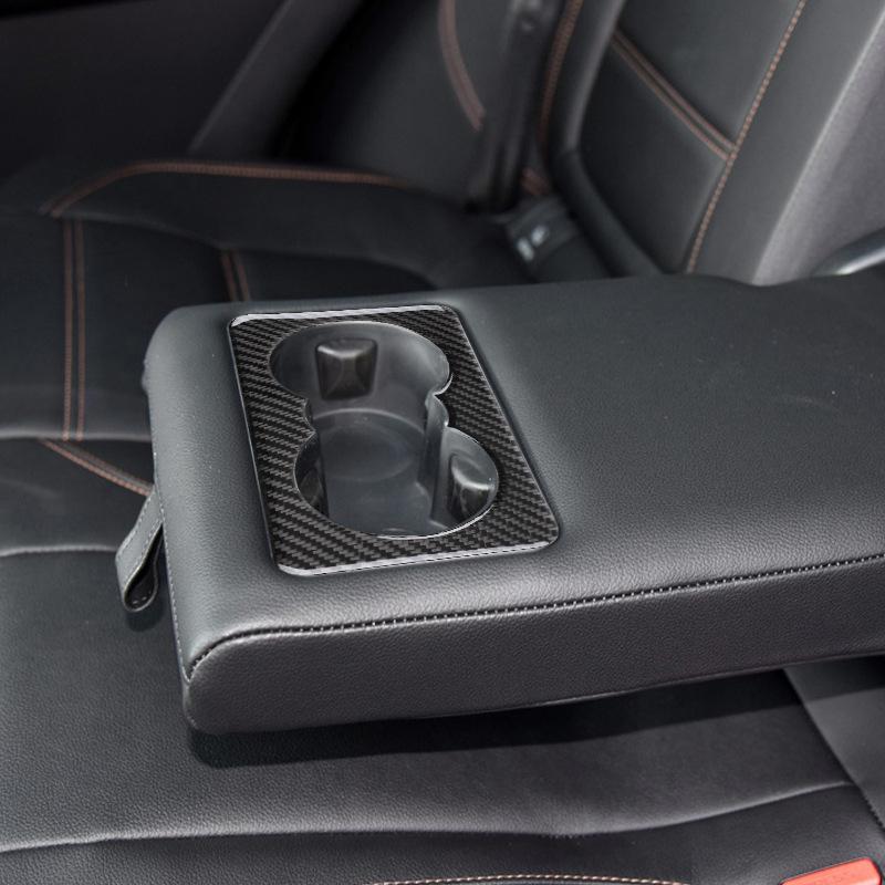 Suitable for Jaguar 16-20F-PACE X761 Carbon Fiber Gear Rear Drainage Cup Frame Decoration Sticker Car Interior